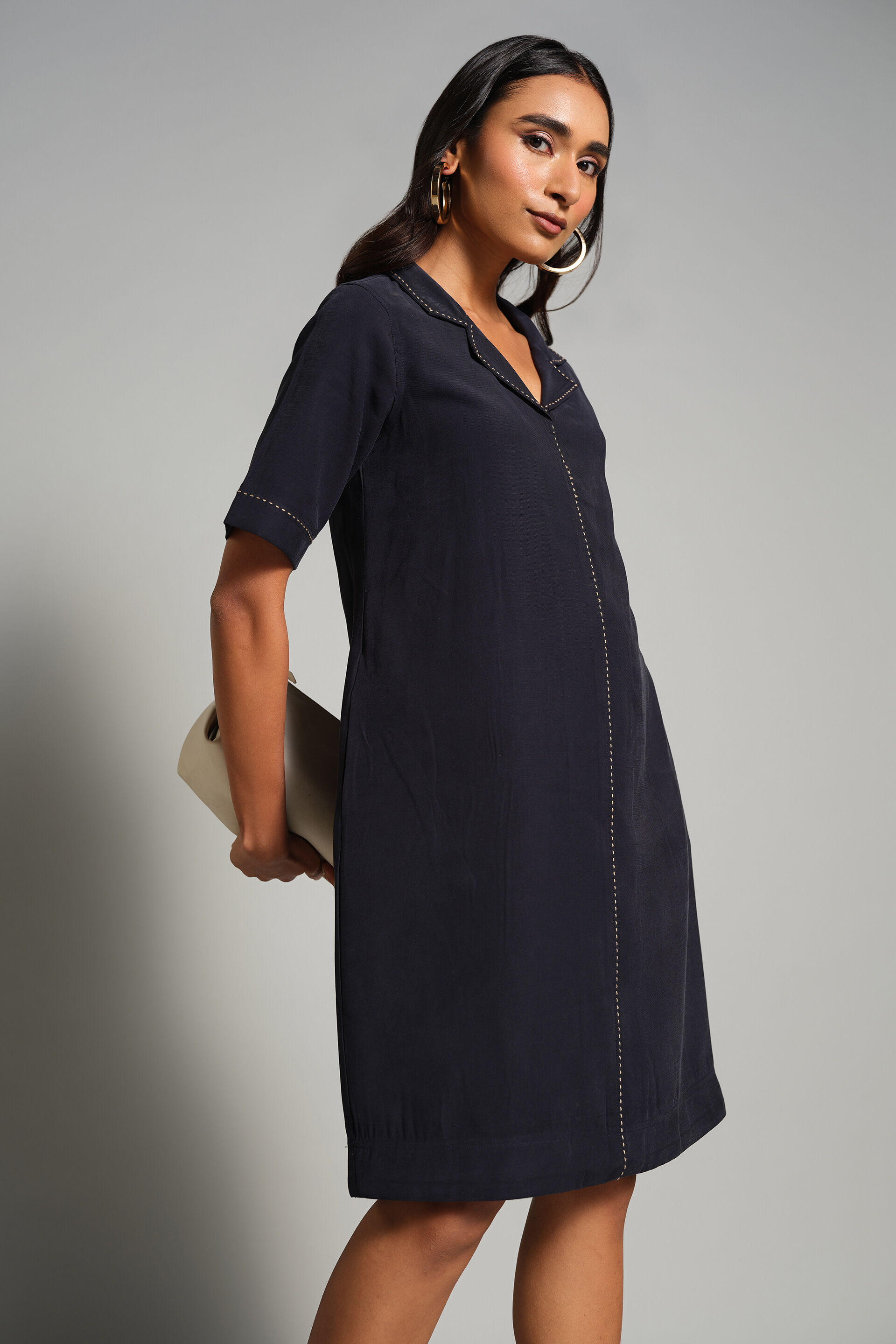 Work Week Dress, Navy, image 3